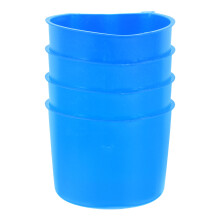 4pcs thickened plastic feeders for chickens, rabbits, small animals