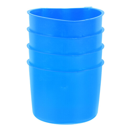 4pcs thickened plastic feeders for chickens, rabbits, small animals