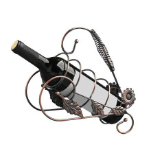Präsentationsständer Weinregal im europäischen Stil, handgehaltenes Weinregal, Eisen, Weinaufbewahrung,