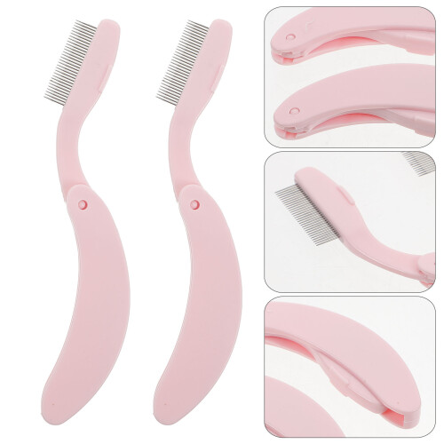 2pcs portable makeup brushes for eyebrows, beauty tools for girls 2