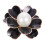 1St Alloy Broche Bloem Met Parel Effect Kleding 6