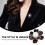 1St Alloy Broche Bloem Met Parel Effect Kleding 11