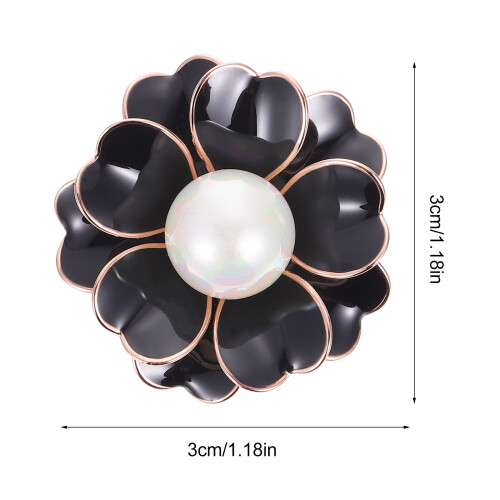 1St Alloy Broche Bloem Met Parel Effect Kleding 1