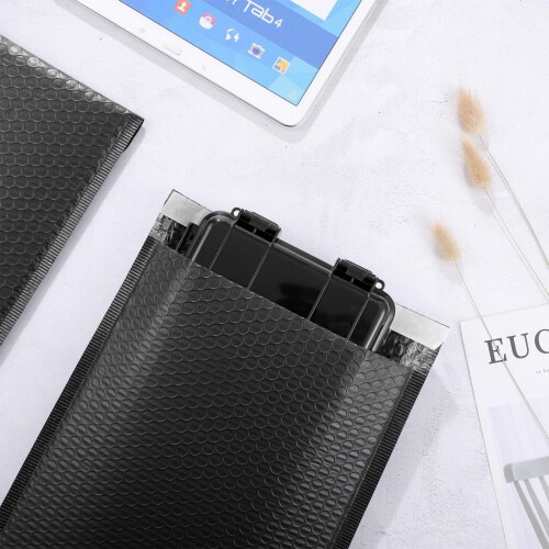 25 pcs black bubble storage bags, shockproof tear-resistant for logistics 2