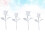 4pcs 20mm 25mm white diy crystal epoxy rose for home decor microlandscape 4