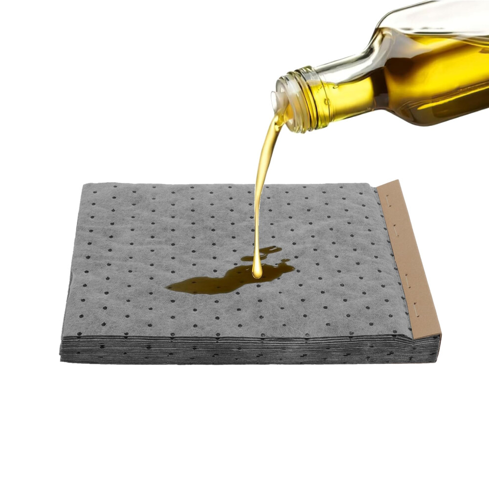 Oil Absorbent Pads 20 Count, 13X10 Inch Water Absorbent Mat, Oil Spill Mat For Garage, Home Basement Protection 9354506953324
