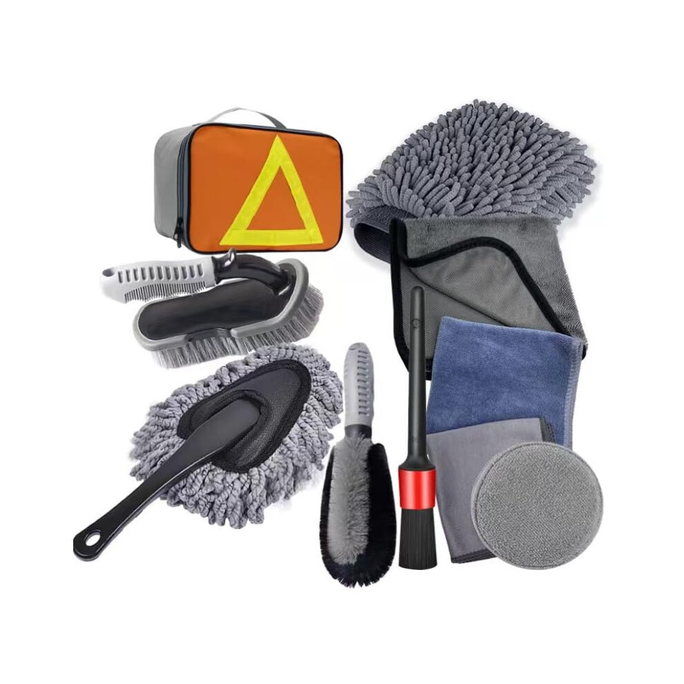 10Pcs Car Wash Kit For Kia Picanto, Sportage, Kx7, Forte Professional Exterior And Interior Detailing Accessories 9354506953331
