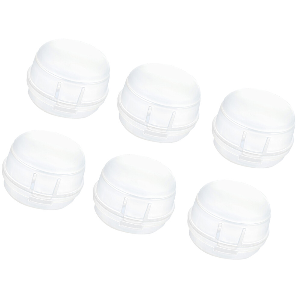 6Pcs Oven Knob Covers For Gas Stove Safety - Home Use White Inoomp