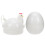 2pcs household egg steamed holder microwave oven shaped cup 6