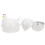 2pcs household egg steamed holder microwave oven shaped cup 4