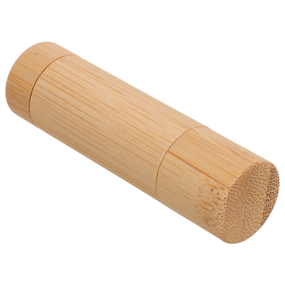 Inoomp Bamboo Lipstick Tube 5G Refillable With Plastic Inner For Lip Gloss