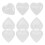6 pcs heart pacifier boxes, dustproof baby pacifier cases 2