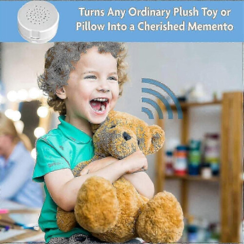 (white (Pack of 1)) Recordable Voice Module for Teddy Bear Stuffed Animals with 30-Second Pillow Recording Function 2