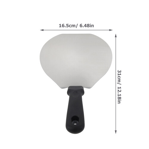 stainless steel pizza with plastic handle for cake and pizza 2