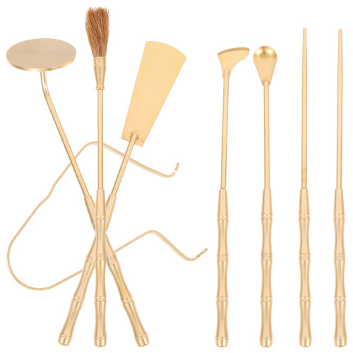 7St Incense Ash Press Tool Set Gemaakt Van Sterk Messing