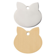 2pcs stainless steel pet id tags for dog cat listing