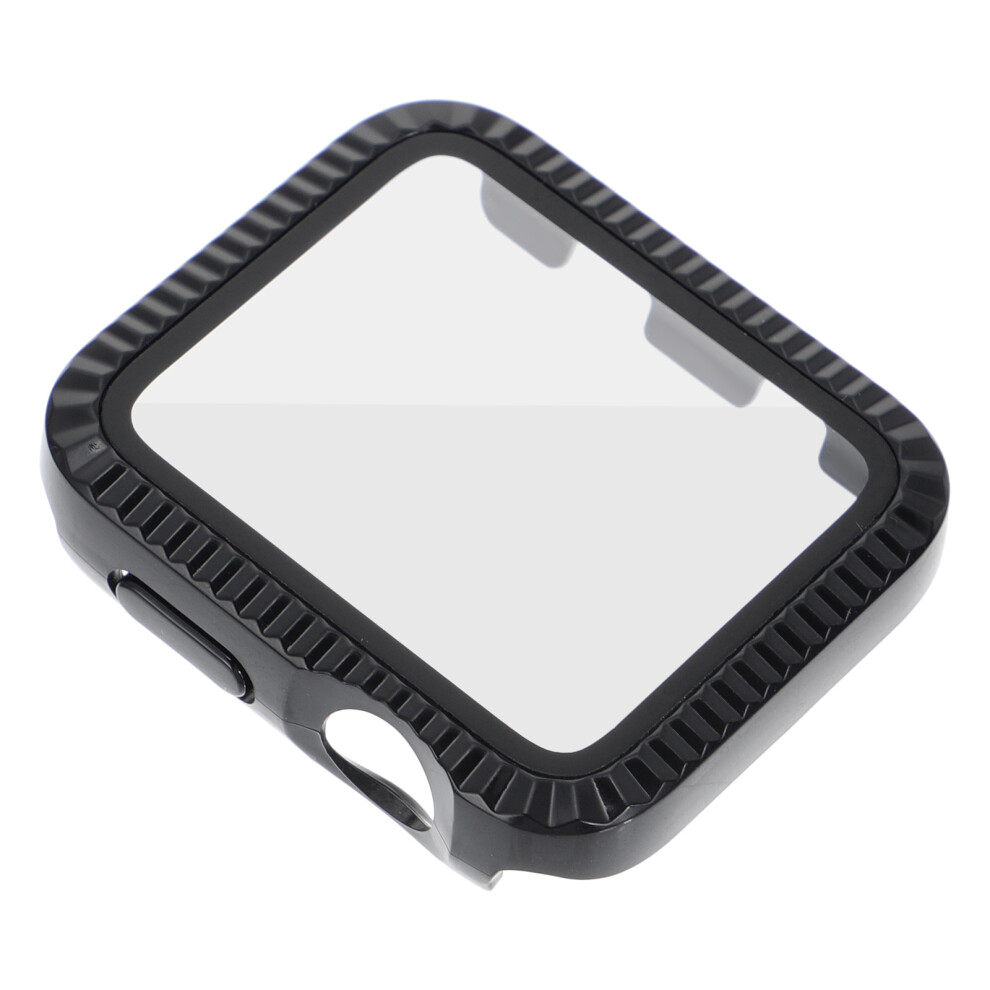 Pc Tempered Glass Watch Screen Protector Full Coverage Case Black 3301803590406