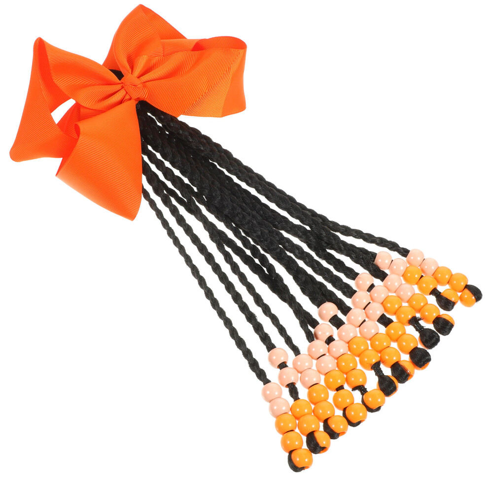 Iplusmile Unisex Beaded Bowknot Braided Ponytail Hair Extension