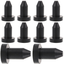 10Pcs Rubber Kayak Drain Plugs Black Anti-Leak Boat and Canoe Stoppers