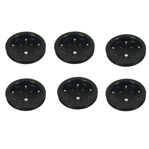6pcs black sink baffle replacement for garbage disposal unit 2