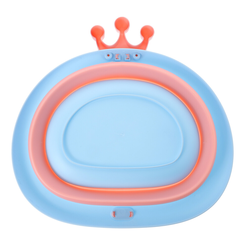 Iplusmile 1Pc Pink Folding Washbasin Baby Basin Durable Pp Portable Travel Use