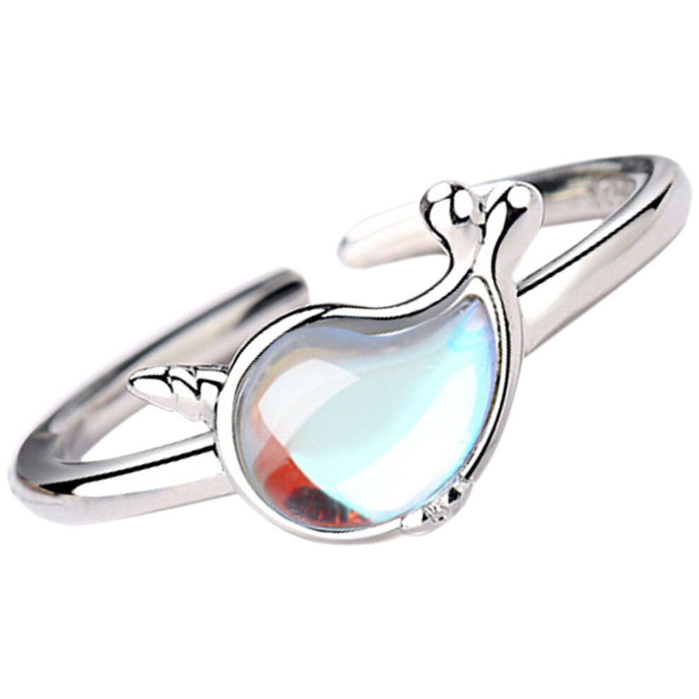 Photos - Ring adjustable whale open  metal finger jewelry statement 