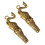 2St Mini Koperen Olifant Sleutelhanger Decor 6