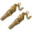 2St Mini Koperen Olifant Sleutelhanger Decor 1