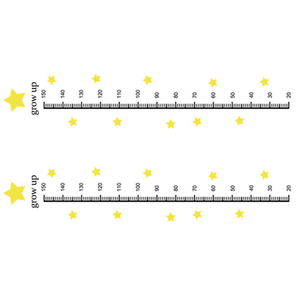 Self-Adhesive Height Measuring Chart Kids Room Wall Sticker Pvc Vaguelly