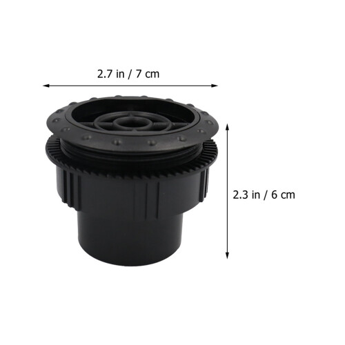 Ventilateur D'air Rond ABS Noir Pour Bus Et De Loisirs 1