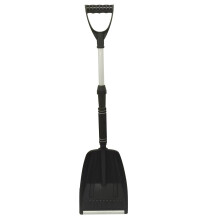 Snow Shovel Extendable Aluminum 28.3-33.5 Inch Detachable Portable Large-Capacity Folding Shovel For Car Driveway Beach