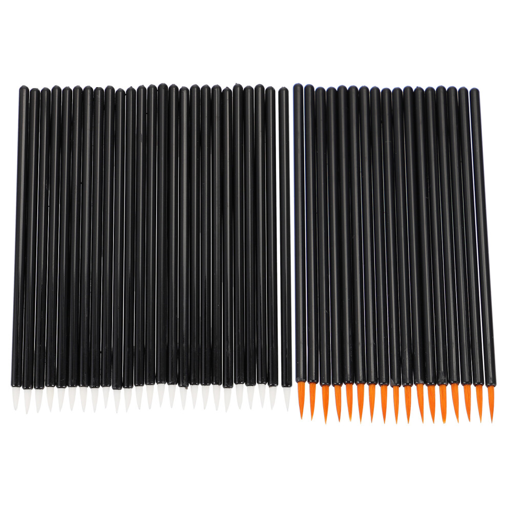 Happyyami 100Pcs Disposable Mascara Wands Eyelash Brushes Eyeliner Applicators