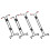 4pcs fire extinguisher hook wall mount with accessories 1