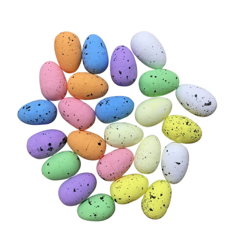 100pcs 3cm colorful assorted artificial quail eggs for easter diy 2