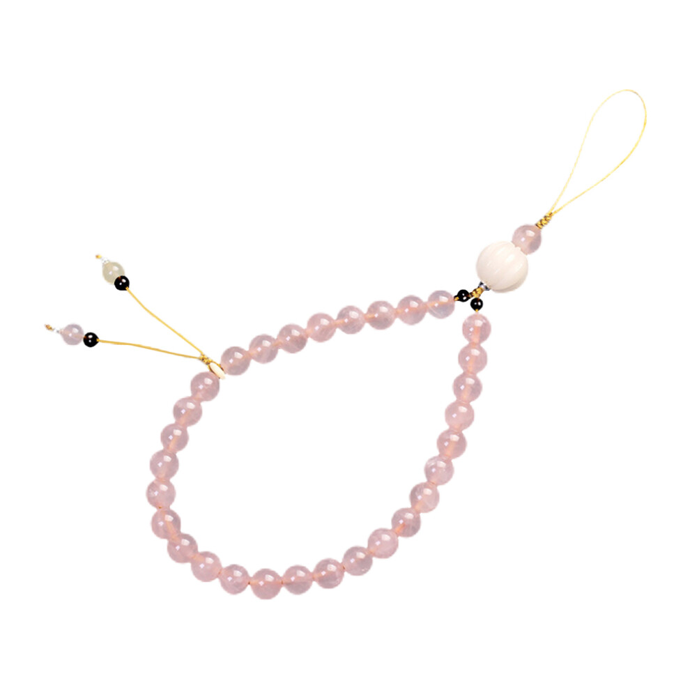 Natural Crystal Beaded Phone Chain Lanyard Charm 3301803537982