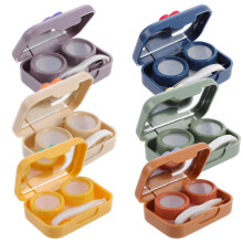 6pcs Lens Cases Eye Care Boxes Lens Containers (Assorted Color)