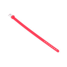 solid color silicone wristband for kids, simple rubber bracelet (red)