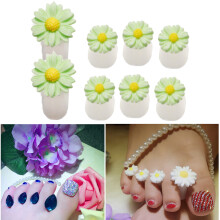 daisy flower silicone toe separators for pedicures nail art (3)