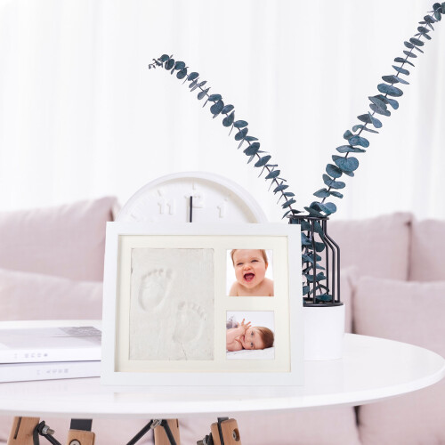 creative hand imprint diy photo display holder decor frame set 2