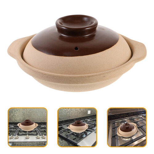 1pc ceramic soup casserole pot for kitchen stove cooking 1