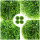 4pcs artificial grass ball hanging decor ceiling pendant 6