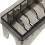 2pcs black plastic 10-grid comb storage box for barber tools 6