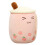 milk tea cup shaped throw pillow toy 1