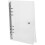 loose leaf binder cover with binding belt closure and ruler 10