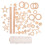 1 set macrame diy material wall hanging with wood sticks and circles 5