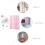 1 set 3d height measurement sticker with cartoon animal pattern 7