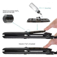 Steam hair straightener spray does not hurt hair Negative ion curling iron straight curling dual-use 2025