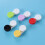15pc lens case with storage jar double boxes mixed color 11