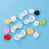 15pc lens case with storage jar double boxes mixed color 10