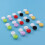 15pc lens case with storage jar double boxes mixed color 4
